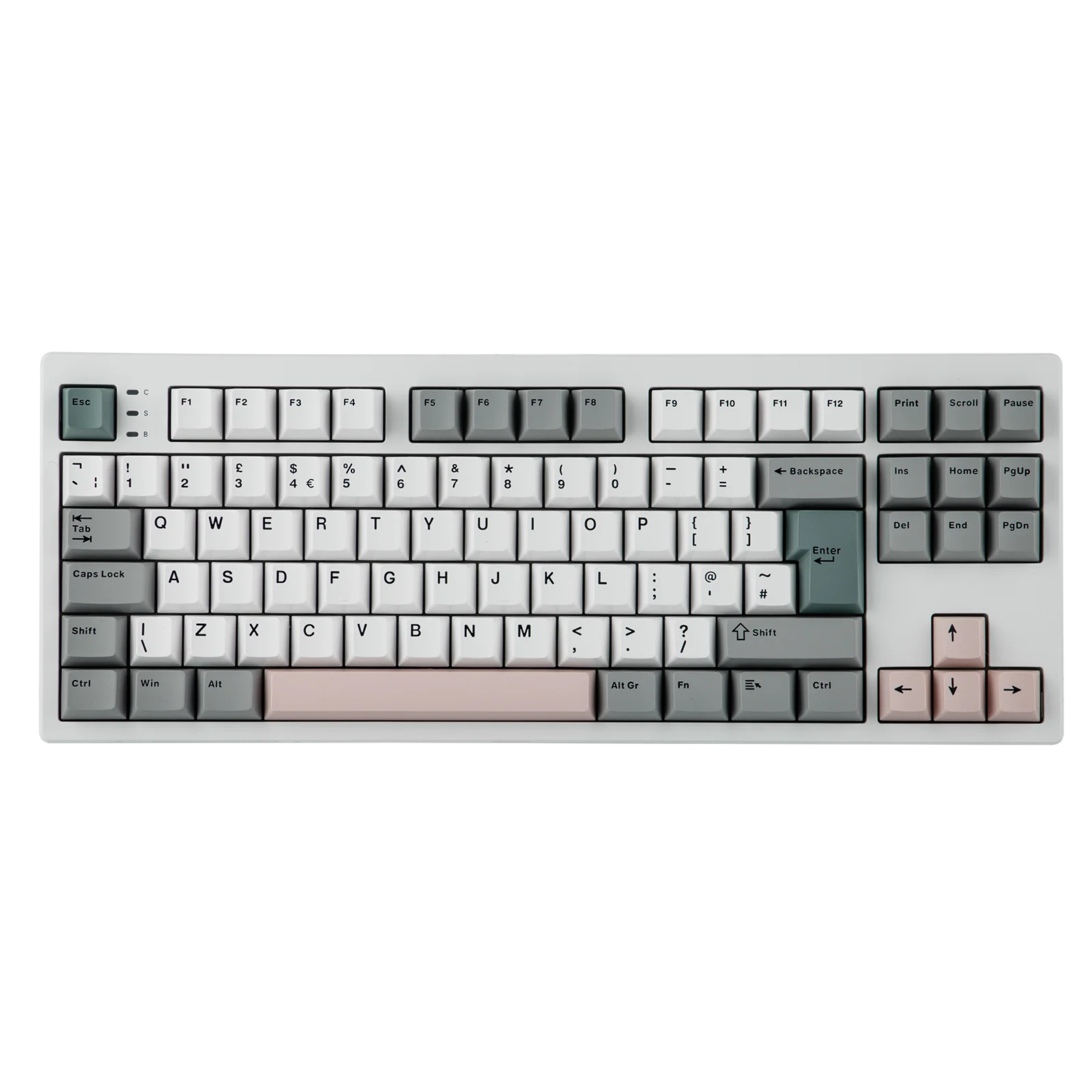 EPOMAKER TH87 ISO-UK Tenkeyless TKL Layout Hot-Swap Gasket Wired/Bluetooth/2.4Ghz Wireless Mechanical Keyboard 10000mAh Battery