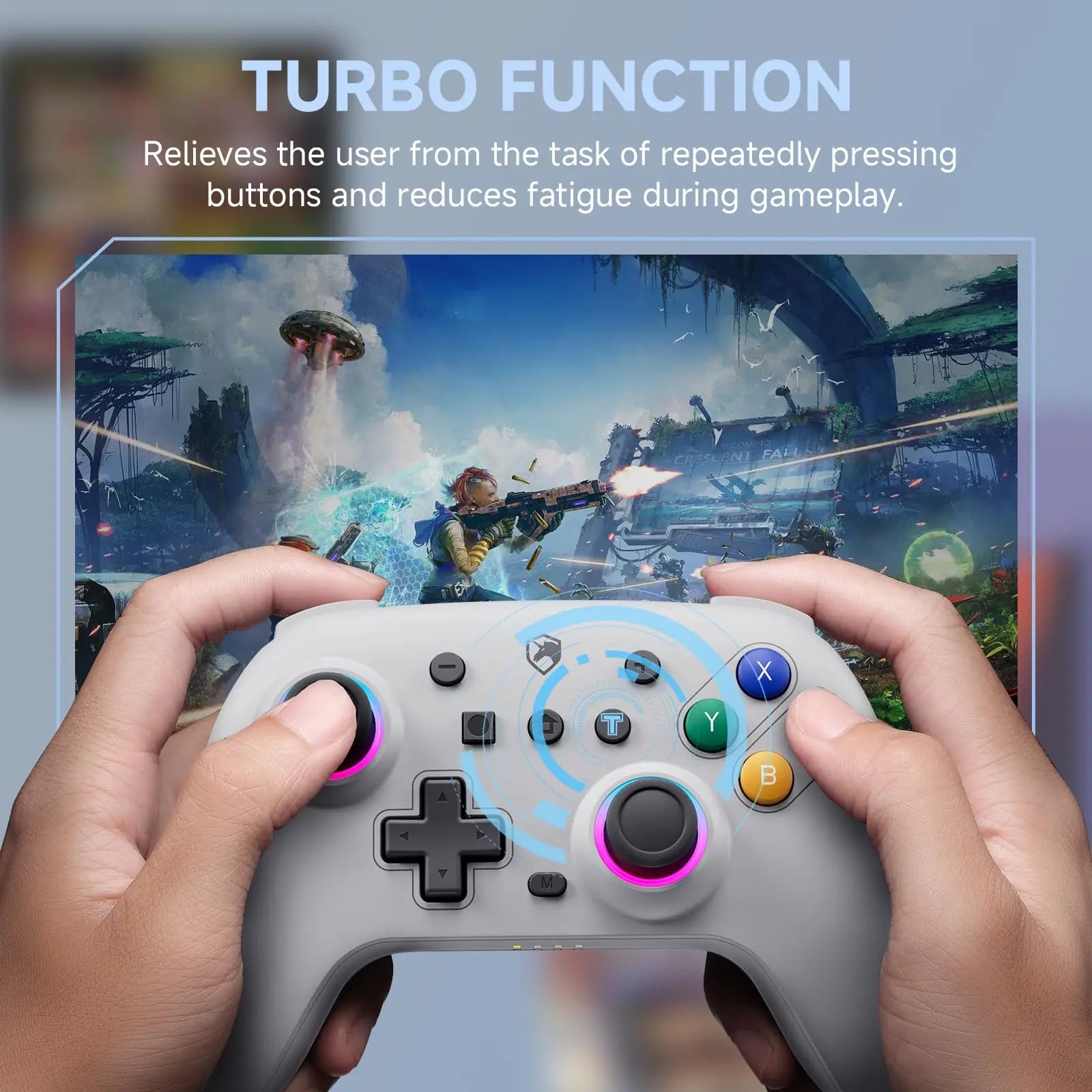 ECHTPower Wireless Game Controllers for Nintendo Switch/Switch Lite/OLED Hall Effect String Controller with Switch2 Support