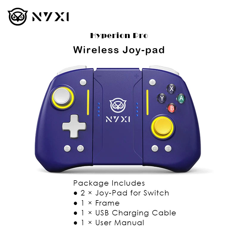 NYXI Hyperion Pro Bluetooth Game Controller Purple Wireless Joypad for Nintendo Switch2 Controller