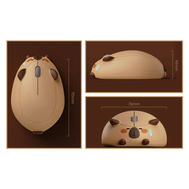 Akko 2.4G Wireless Mouse Cute Cat Capybara Theme Creative Mouse Ergonomic Optical 1200DPI Mini Mice For Office Gaming Mouse