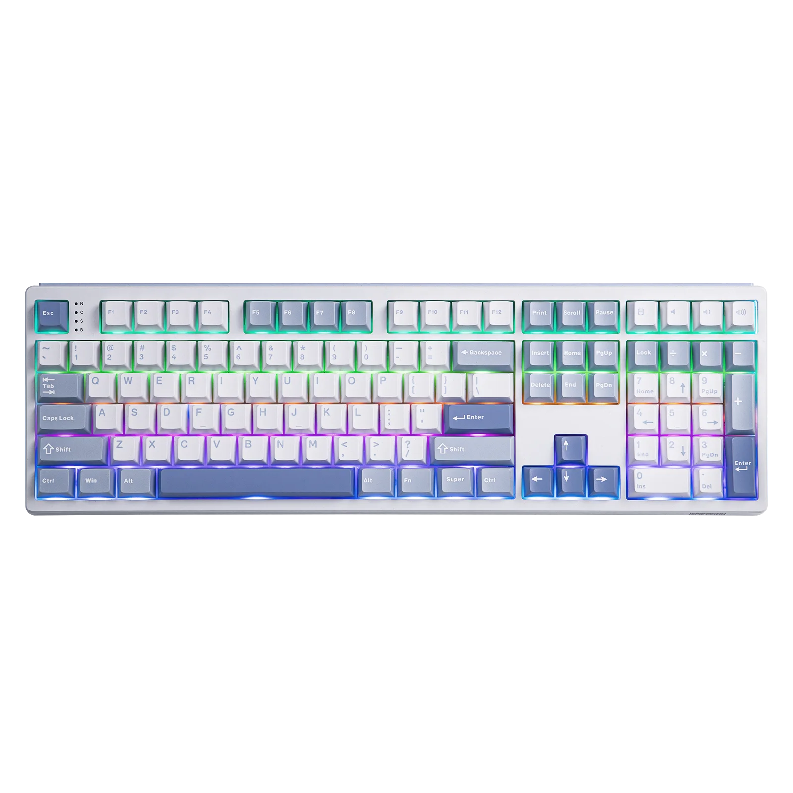 EPOMAKER TH108 100% Full Size Hot-Swap Gasket-Mounted Wired/Bluetooth/2.4Ghz Wireless Mechanical Keyboard with 8000mAh Battery